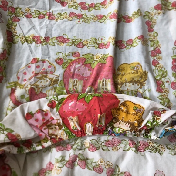 Vtg Strawberry Shortcake Twin Sheet Set - Picture 5 of 10